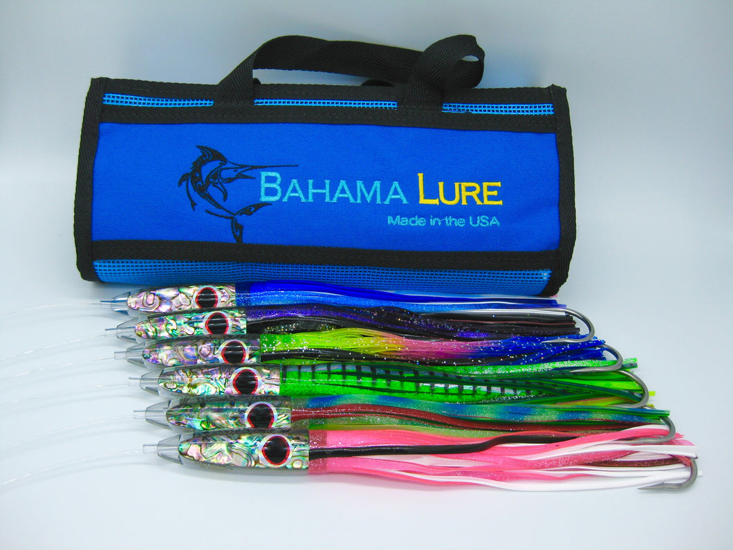 Tuna Bullet Lures - 6 pack - Paua Inlay - Hand Made Tackle